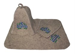 Банный комплект с вышивкой - фото 14609