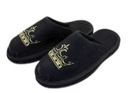 Тапочки войлочные с вышивкой "Корона" (на подошве ЭВА)