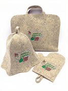 Банный комплект с вышивкой